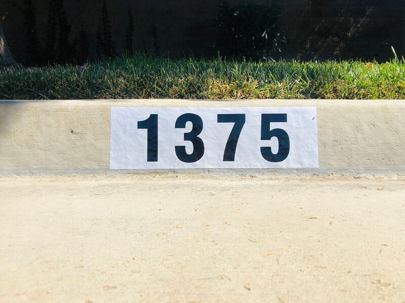 Lettered Curbs Peel‑and‑Stick Reflective Curb Decals – Self‑Adhesive | USA Curb – USA Curb